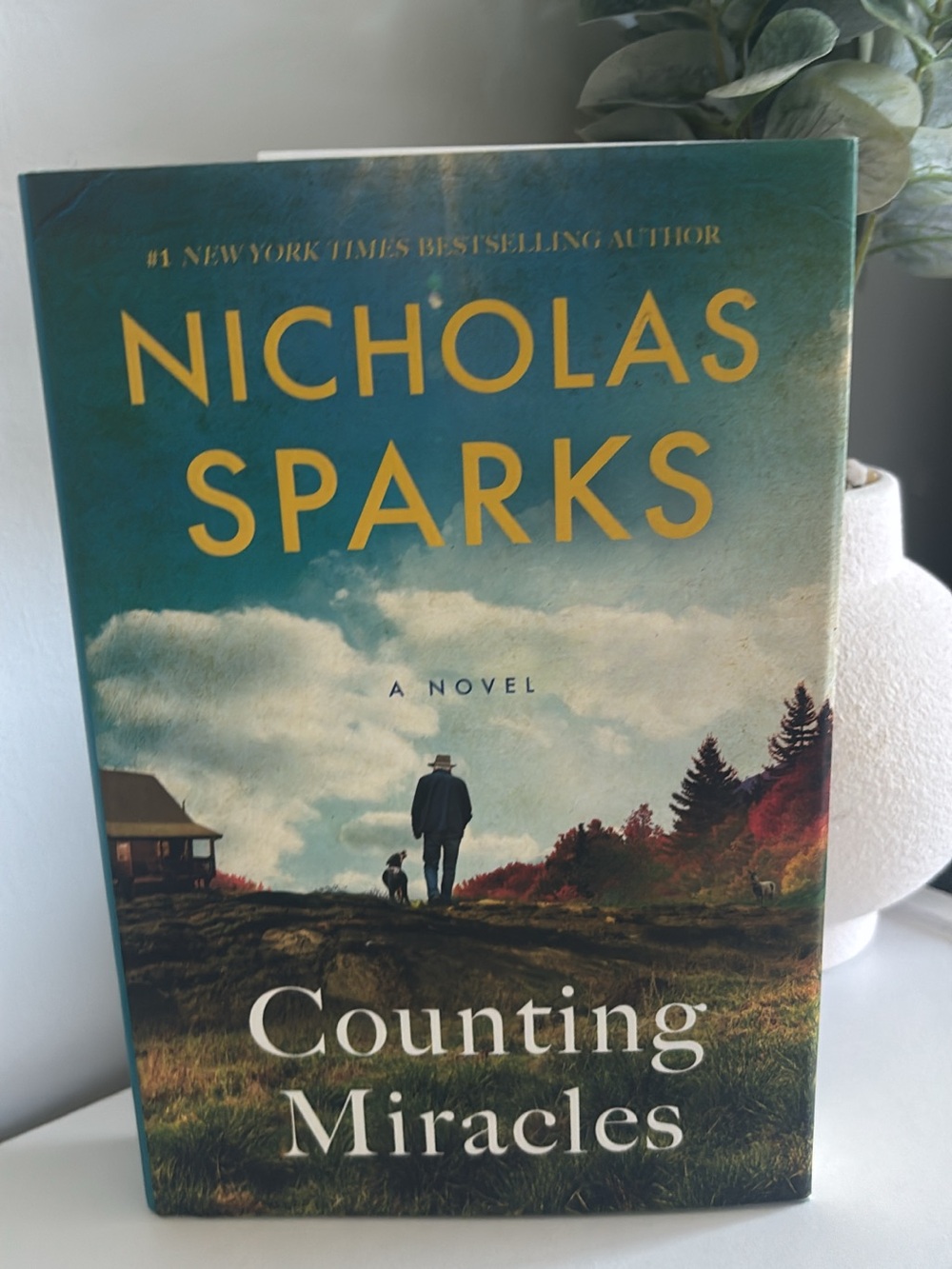 Nicholas Sparks "Counting Miracles" Hardcover - Teal & Gold Cover